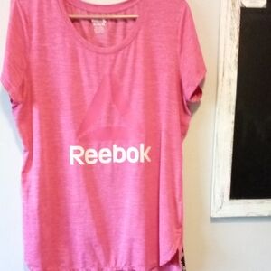 Reebok Fuchsia Tee with Logo